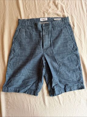 Goodfellow & Co Blue Chambray Flat-Front Men's Shorts